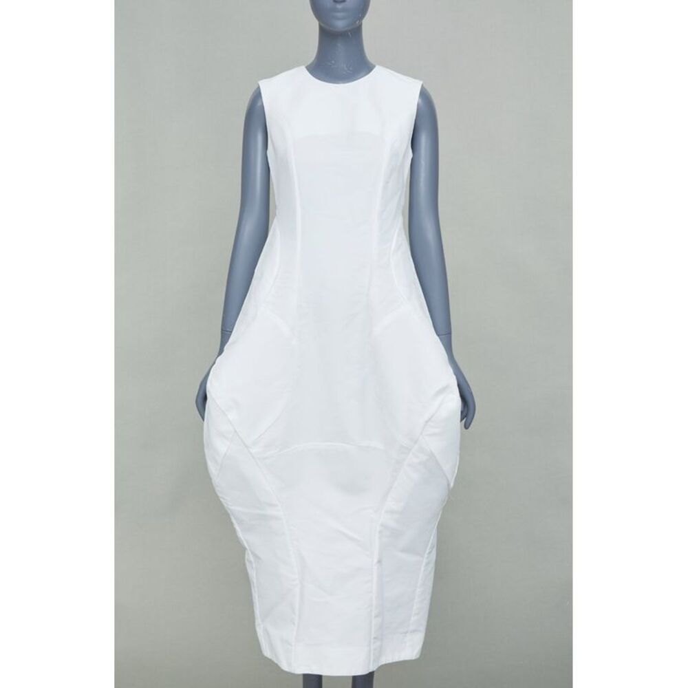 Comme Des Garcons 2018 White Balloon Panel Dress